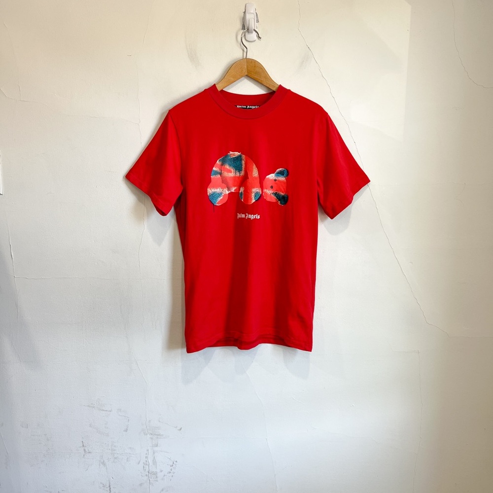 PALM ANGELS Union Jack Teddy Bear T-Shirt